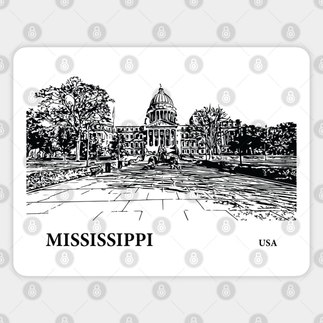 Mississippi State USA Magnet by Lakeric